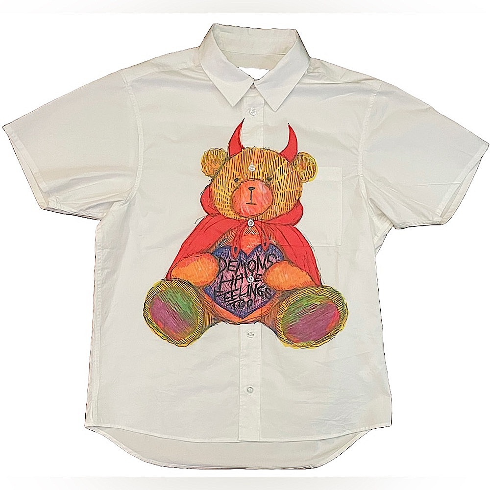 Teddy Fresh “Demons Have Feelings Too” Button Up Shirt Medium